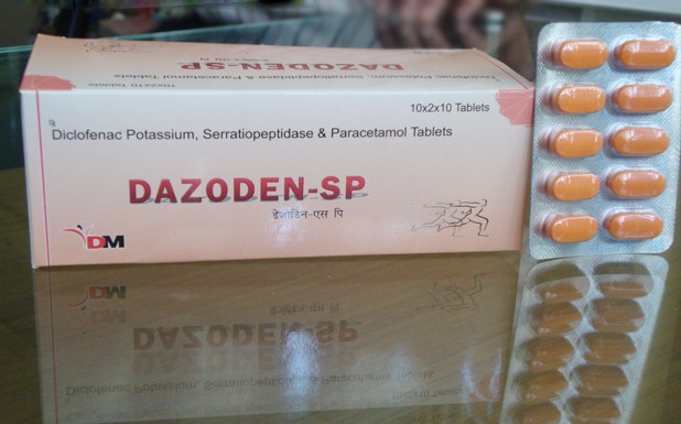 D M Pharma Diclofenac Potassium Paracetamol And Serratiopeptidase